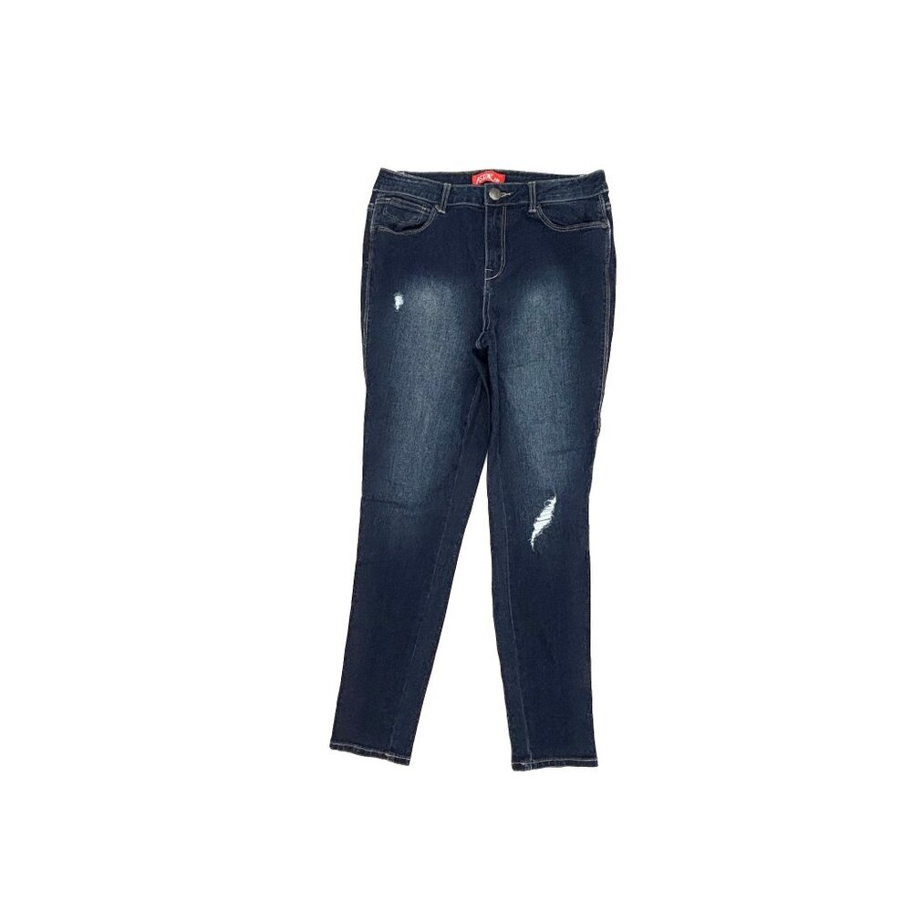 Astor Skinny Distressed Women's size 9 Dark Wash Blue Denim jeans‎